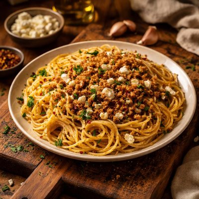 Image of Skordomakarona Santorini Spaghetti