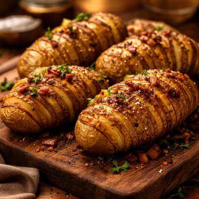 Image of Sliced Baked Potatoes