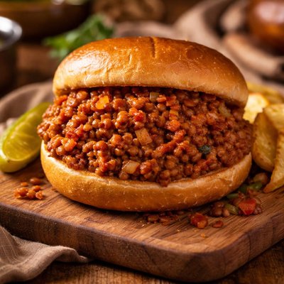 Image of Sloppy Joe Lentils Slow Cooker or Crock Pot