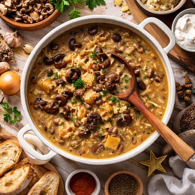 Image of Slovak Christmas Eve Mushroom Soup