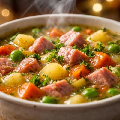 Image of Slovak Ham Vegetable Soup