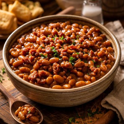 Image of Slow Cooked Baked Beans