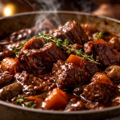 Image of Slow Cooked Beef in Red Wine