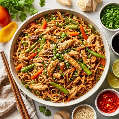 Image of Slow Cooked Chicken Chow Mein