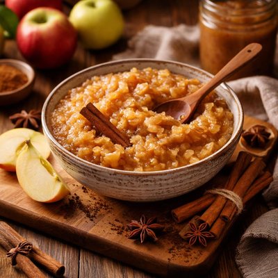 Image of Slow Cooked Cinnamon Applesauce