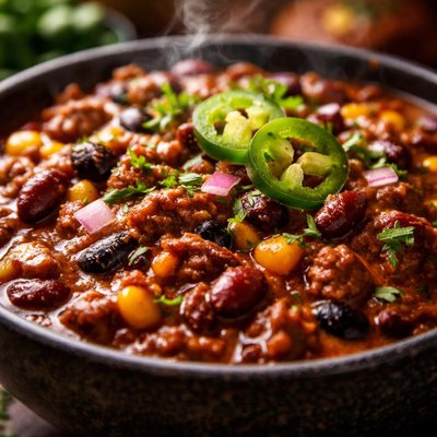 Image of Slow Cooked Hearty Chili