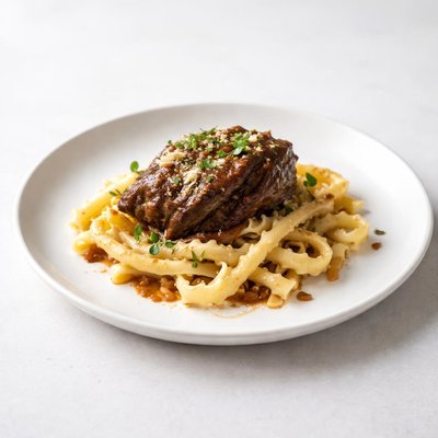 Image of Slow Cooked Lamb Neck and Pasta