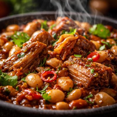 Image of Slow Cooked Pork Beans