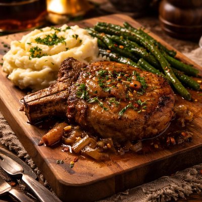 Image of Slow Cooked Pork Chop Dinner