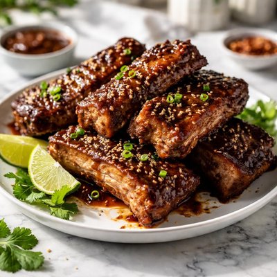 Image of Slow Cooked Sweet and Savory Ribs