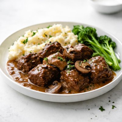 Image of Slow Cooker Beef in Mushroom Gravy