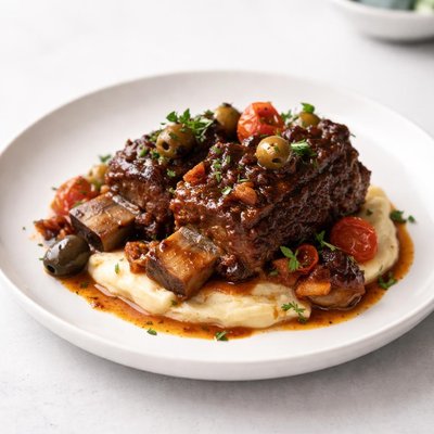 Image of Slow Cooker Braised Provencal Short Ribs
