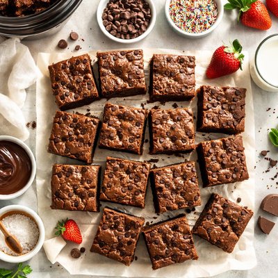 Image of Slow Cooker Brownie Cake Squares