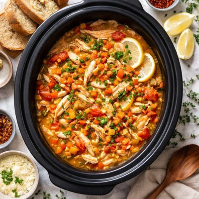 Image of Slow Cooker Chicken and White Bean Stew