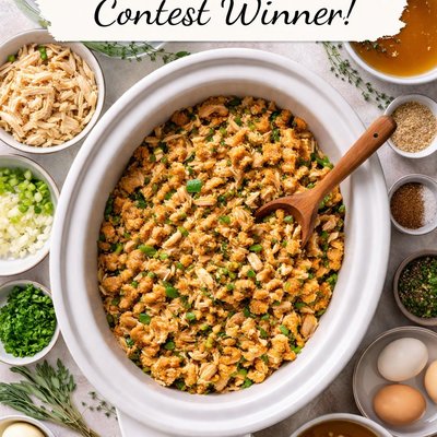 Image of Slow Cooker Chicken Dressing Contest Winner