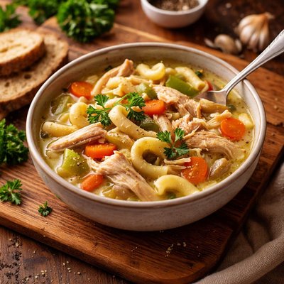 Image of Slow Cooker Chicken Noodle Soup Diabetic