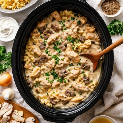 Image of Slow Cooker Chicken Stroganoff