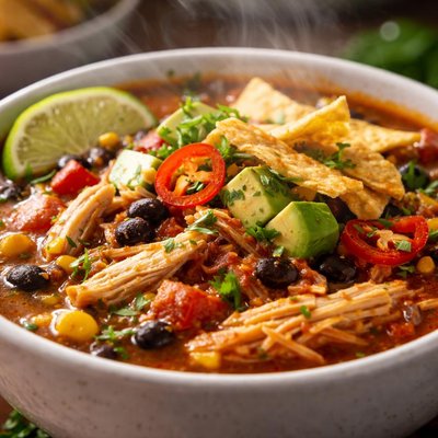 Image of Slow Cooker Chicken Taco Soup