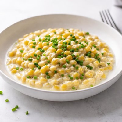 Image of Slow Cooker Chive and Onion Creamed Corn