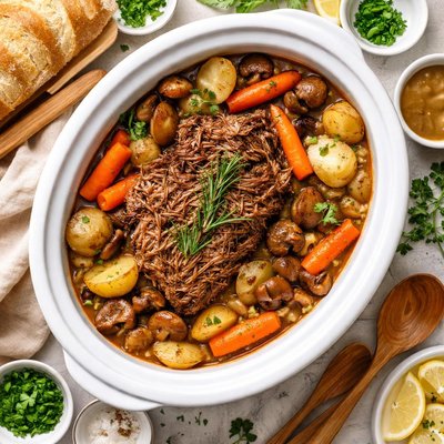 Image of Slow Cooker Chuck Roast Dinner