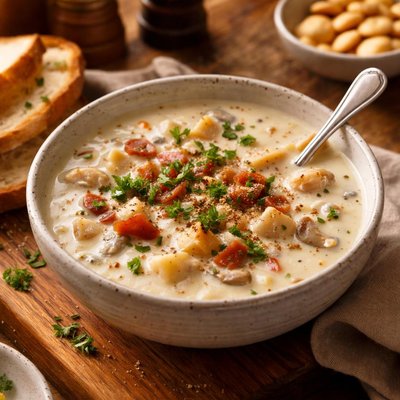 Image of Slow Cooker Clam Chowder New England Style