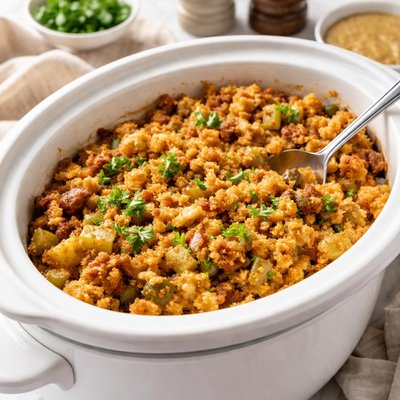 Image of Slow Cooker Cornbread Dressing