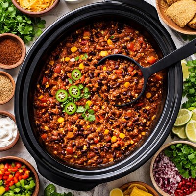 Image of Slow Cooker Cowboy Chili