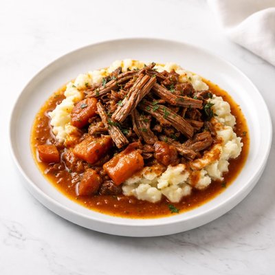 Image of Slow Cooker Easy Pot Roast with Rich Tomato Gravy