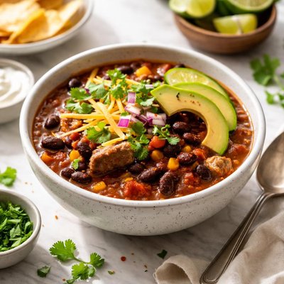 Image of Slow Cooker Hearty Beef Bean Chili