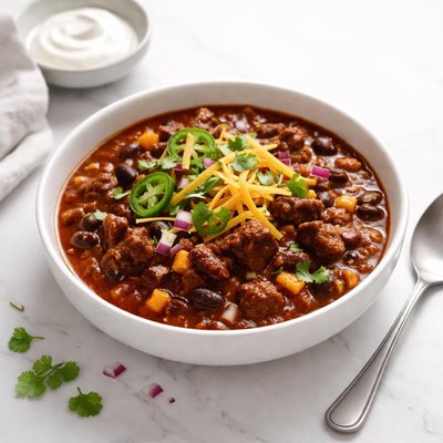 Image of Slow Cooker Hearty Chili with Beef or Venison