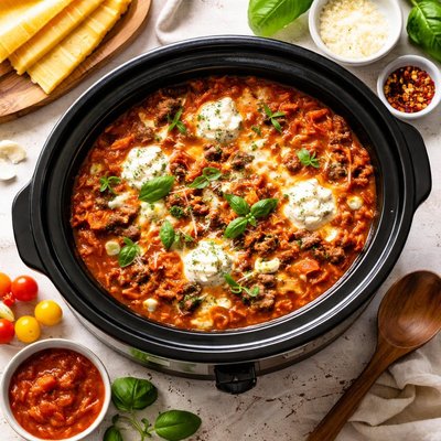 Image of Slow Cooker Lasagna Stew Crock Pot