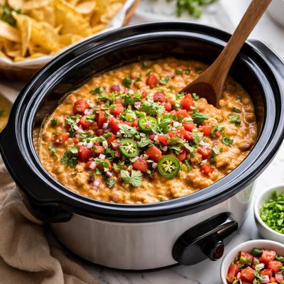Image of Slow Cooker Nacho Bean Dip
