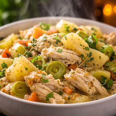 Image of Slow Cooker Potato Leek Chicken