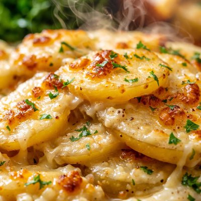 Image of Slow Cooker Potatoes Au Gratin by Kim