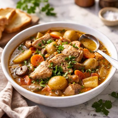 Image of Slow Cooker Rustic Chicken Stew