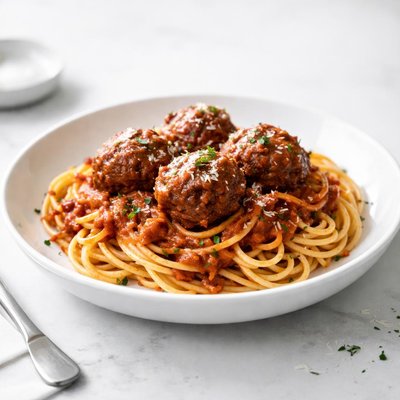 Image of Slow Cooker Spaghetti Meatballs