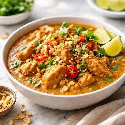 Image of Slow Cooker Spicy Chicken in Peanut Sauce