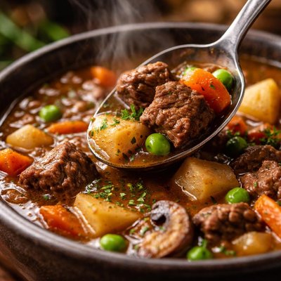 Image of Slow Cooker Steak Soup
