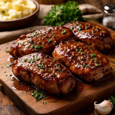 Image of Slow Cooker Sweet Glazed Pork Chops