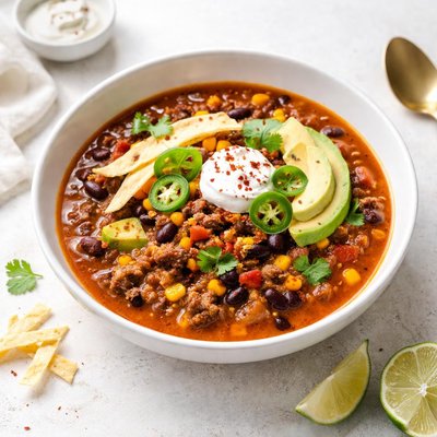 Image of Slow Cooker Taco Chili Soup