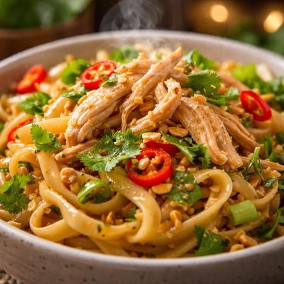 Image of Slow Cooker Thai Chicken Noodles