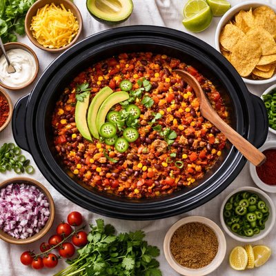 Image of Slow Cooker Turkey Chili