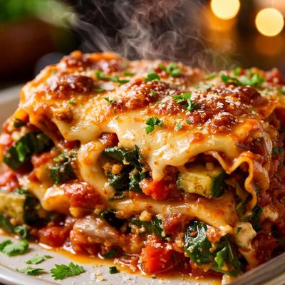 Image of Slow Cooker Vegetarian Lasagna
