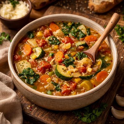 Image of Slow Cooker Veggie Soup