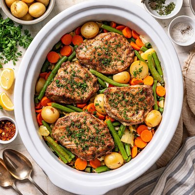 Image of Slow Cooker Ww Pork Chop Supper