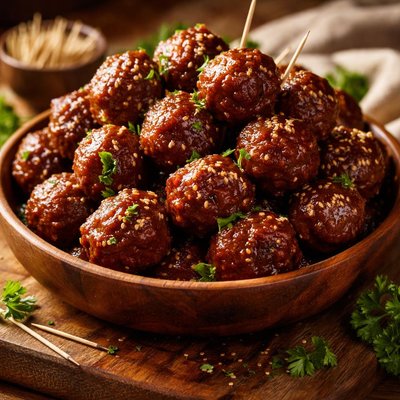 Image of Slow Cooker Zesty Cocktail Meatballs