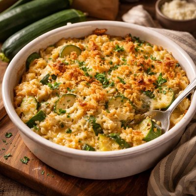 Image of Slow Cooker Zucchini Casserole