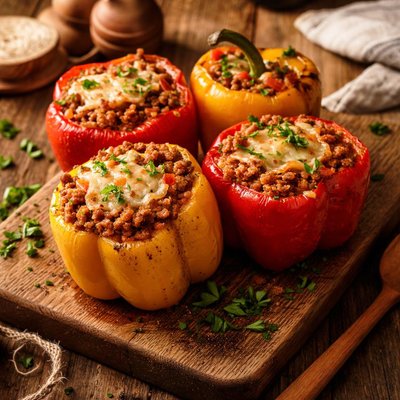 Image of Slow Roasted Stuffed Capsicum
