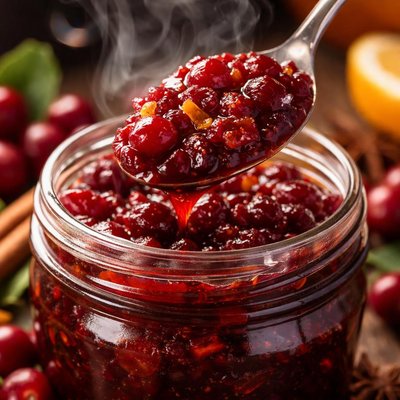 Image of Small Batch Brandied Cranberry Conserve Canning