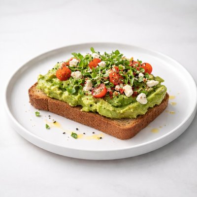 Image of Whole30 Smashed Avocado on Toast